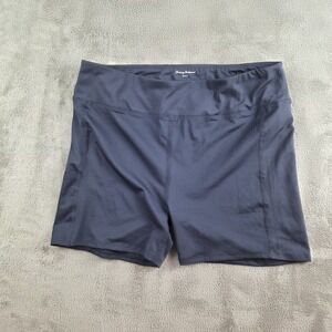 Tommy Bahama Golf Biker Shorts Womens Large 30x4 Navy Blue Stretchy Athletic‎